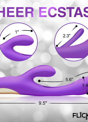 Tri Flick Silicone Flicking Rabbit Vibrator