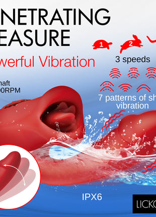 Deep Kiss Silicone Licking Rabbit Vibrator