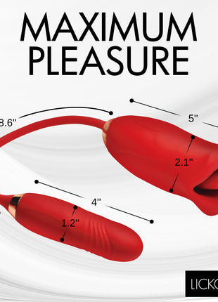 Magic Kiss Clitoral Stimulator With Thrusting Vibrator