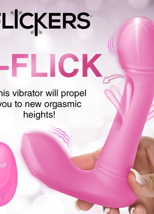 G-flick G-spot Flicking Silicone Vibrator With Remote