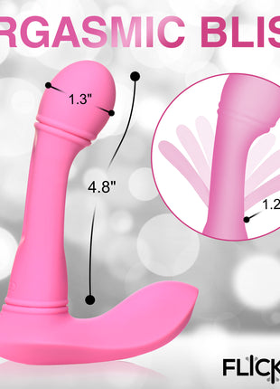G-flick G-spot Flicking Silicone Vibrator With Remote