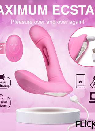 G-flick G-spot Flicking Silicone Vibrator With Remote