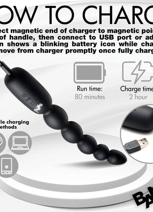 Silicone Anal Beads With Digital Display