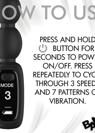 Silicone Anal Beads With Digital Display