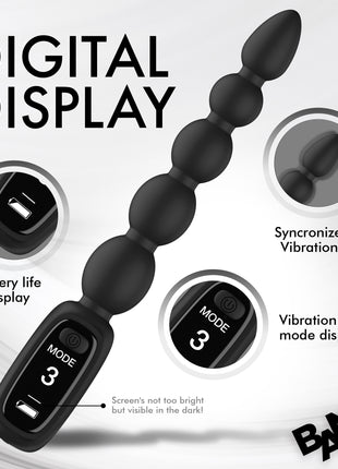 Silicone Anal Beads With Digital Display