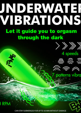 Glow-in-the-dark Silicone Bullet