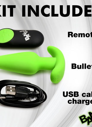 Glow-in-the-dark Silicone Butt Plug