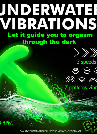Glow-in-the-dark Silicone Butt Plug