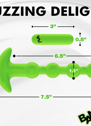Glow-in-the-dark Silicone Anal Beads