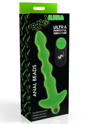 Glow-in-the-dark Silicone Anal Beads