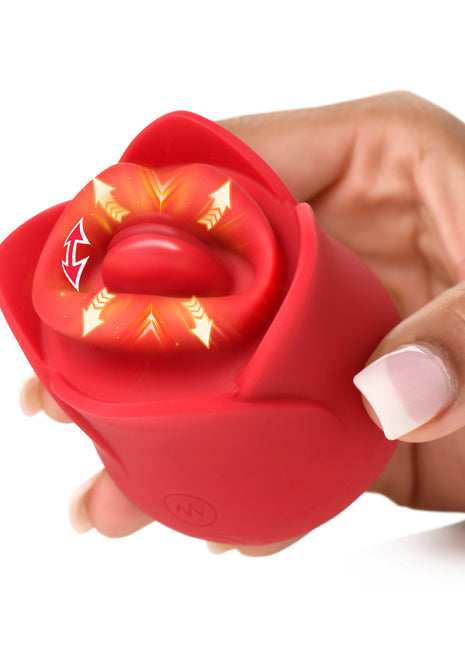 Sweet Kiss Kissing And Vibrating Clitoral Stimulator - Red