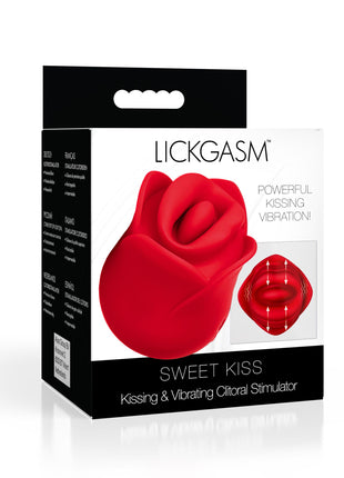 Sweet Kiss Kissing And Vibrating Clitoral Stimulator - Red