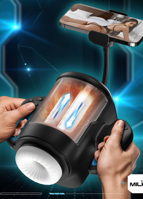 Cyber Milker Stroking & Vibrating Masturbator