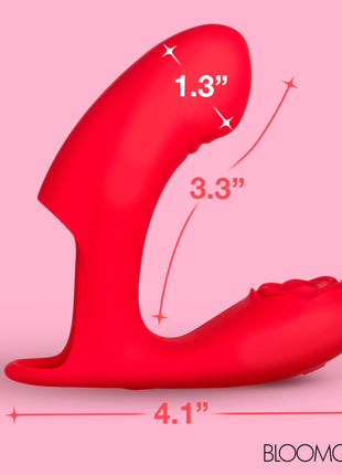 Rose Touch Pulsing Silicone Finger Vibrator