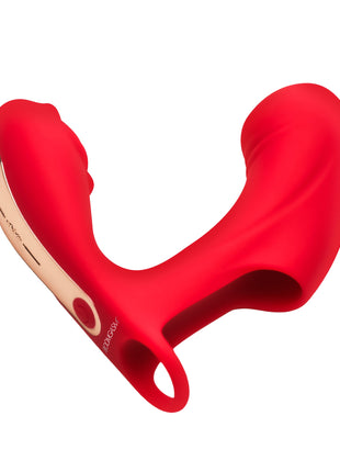 Rose Touch Pulsing Silicone Finger Vibrator