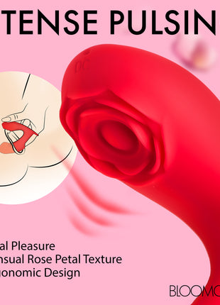 Rose Touch Pulsing Silicone Finger Vibrator
