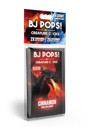 Creature Cocks Bj Pops 4 Count Sampler Pack