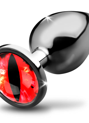 Sinister Eye Red Eye Metal Butt Plug - Large