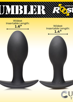 Rumbler Vibrating Silicone Butt Plug - Medium