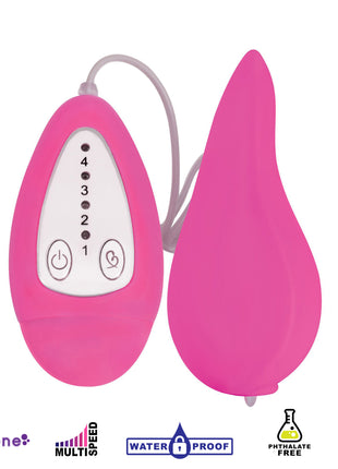 Groove Smooth Silicone Remote Vibe- Pink