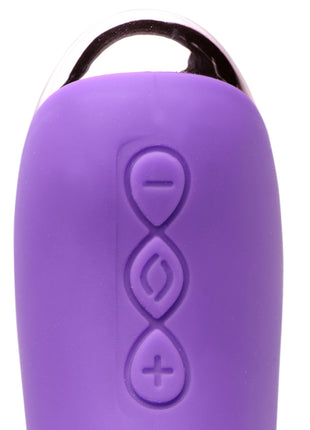 50x Silicone Beaded Vibrator - Purple