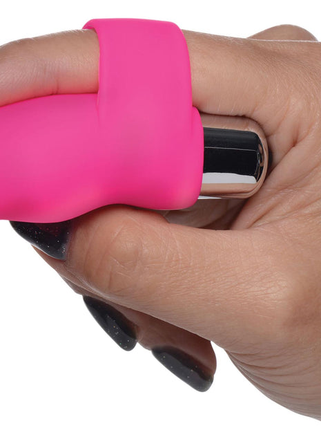 G-thrill Silicone Finger Vibe - Magenta