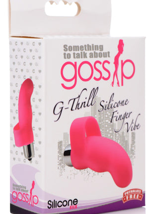 G-thrill Silicone Finger Vibe - Magenta