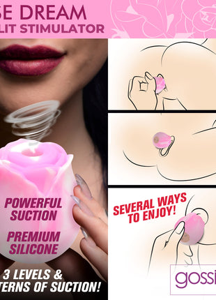 10x Rose Dream Silicone Clitoral Stimulator
