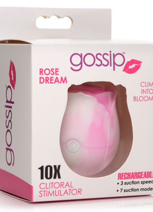 10x Rose Dream Silicone Clitoral Stimulator