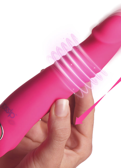 Blaster 7x Thrusting Silicone Vibrator - Pink