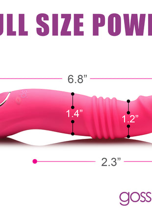 Blaster 7x Thrusting Silicone Vibrator - Pink
