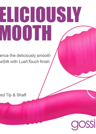 Blaster 7x Thrusting Silicone Vibrator - Pink