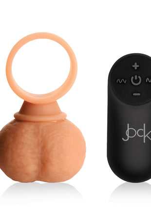 28x Vibrating Realistic Balls With Remote - 35mm