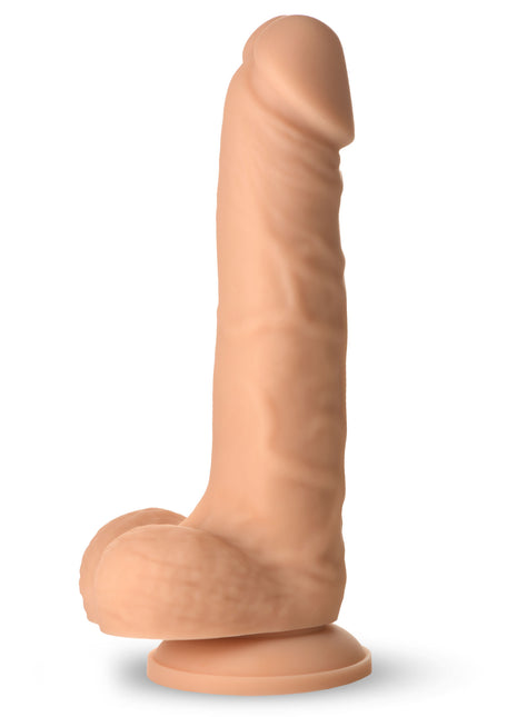 Easy Riders 7 Inch Silicone Dildo With Balls - Light