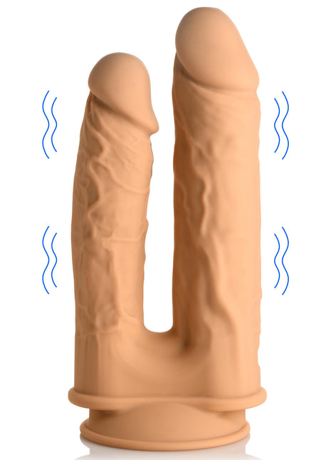 10x Silexpan Vibrating 6 And 7 Inch Double Dildo