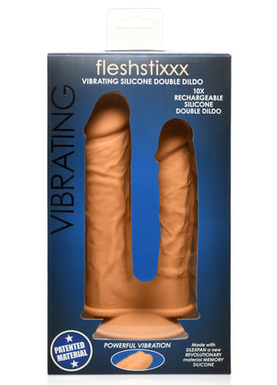 10x Silexpan Vibrating 6 And 7 Inch Double Dildo