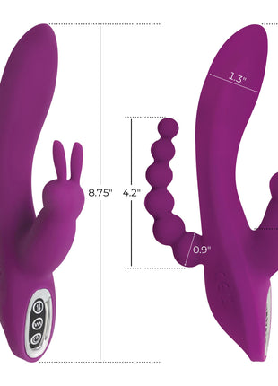 Quivers 10x Silicone G-spot Rabbit Vibrator