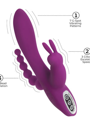 Quivers 10x Silicone G-spot Rabbit Vibrator