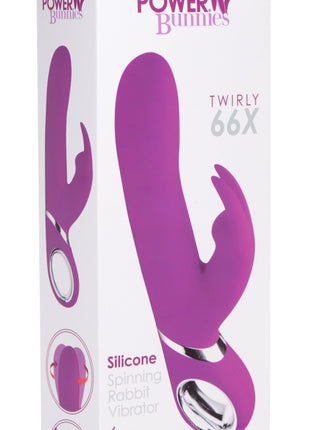 Twirly 66x Spinning Silicone Rabbit Vibrator