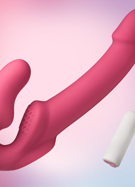 Candy Crush - Pink Vibrating Strapless Strap-on