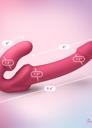 Candy Crush - Pink Vibrating Strapless Strap-on