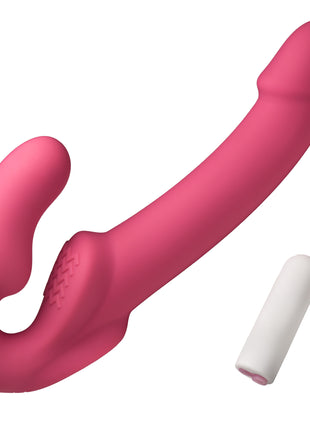 Candy Crush - Pink Vibrating Strapless Strap-on