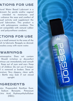 Passion Natural Water-based Lubricant - 2 Oz