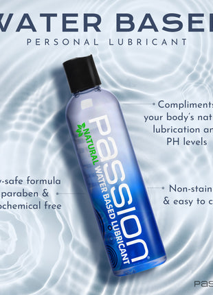 Passion Natural Water-based Lubricant - 8 Oz