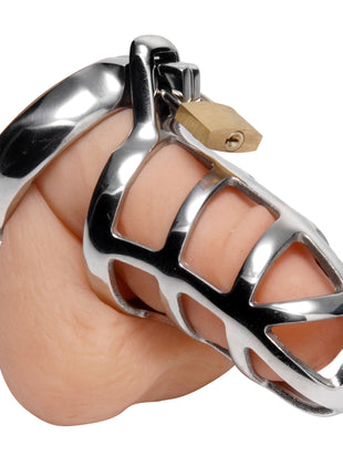 Detained Stainless Steel Chastity Cage