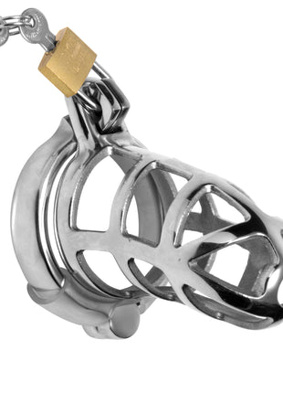 Detained Stainless Steel Chastity Cage