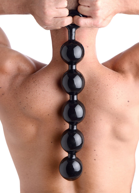 Black Baller Anal Beads